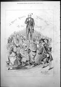 Antique Print Rally Round Horace Wigan Drury Sketch Dancers Male Female 187
