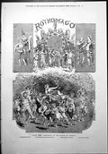 Old Scenes From Rothomago Theatre Du Chatelet Dancing Pan Pipes 1877 Victorian