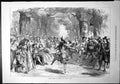 Old Scenes From ?England? Drury Lane Dancer Beads Costumery Fans 1877 Victorian