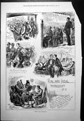 Old Hints For Managers Sketches Harry Furniss Pit Stalls Musicians 18 Victorian