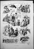 Old Print Humours Past Month August Grouse Shooting Sea Side Elegance 18 19th