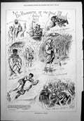 Antique Print Humours Past Month July Sketches Saint Swithin Telegraph 1877