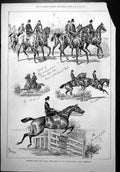 Old Sketches Horse Show Agricultural Hall Islington Parade 5-Bar Gate