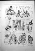 Old Humours Past Month April Sketches All Fools Day House Commons 187 Victorian