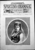 Old Frontispiece Mdlle Marie Roze Character Beaded Veil Jewellery 187 Victorian