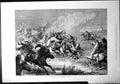 Old Print Racing Kerghese Steppes Horses Whips Men Falling Trampling 1877 19th