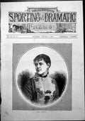 Old Frontispiece Miss Vokins Be-Ribboned Lace Front Dress Earring 187 Victorian