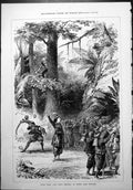 Old Scene Forty Thieves Drury Lane Theatre Lady Featherd Hat Coconuts