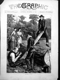 Old Bearer Waits Sydney P Hall Adults Seesaw Log Tennis Net News 1883 Victorian