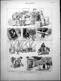 Old Round World Yachting ?Ceylon? Pauillac Lisbon Market Muleteer 188 Victorian
