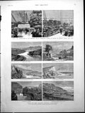 Old Views Whitby Yorkshire Railway Laying Cornerstone Statue Liberty