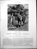Old Post Finish Hawley Smart Illustrated John Charlton Horses Race 18 Victorian