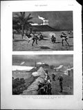 Old British Garrison Suakim Red Sea Natives Attack Moonlight Marines