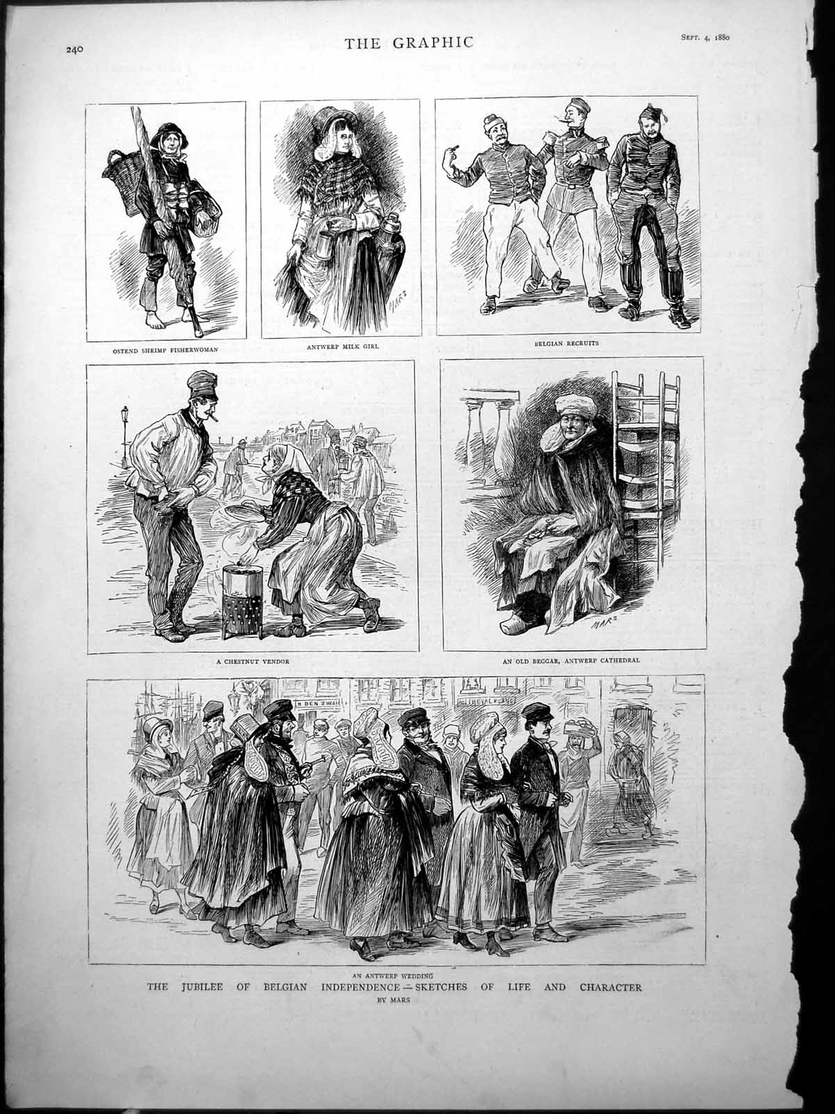 Old Jubilee Belgian Independence Shrimp Fisherwoman Milk Girl Recruit