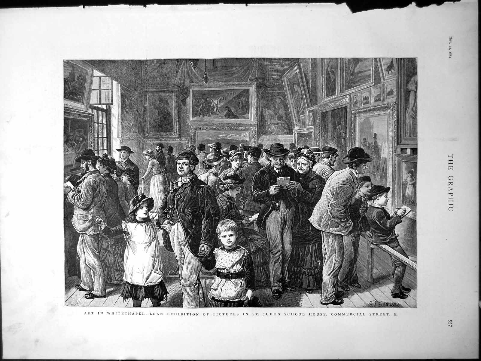 Old Art Whitechapel Loan Exhibition Pictures St.Jude'S School HouseVictorian