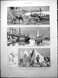 Old Nile Expedition Wady Halfa British Egyptian Camps Canadian TentVictorian