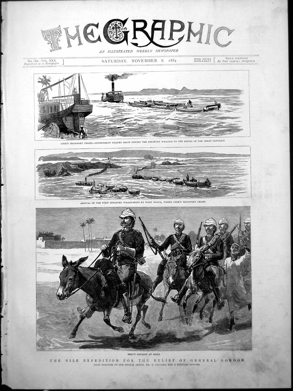 Old Nile Expedition Cooks Transport Ceases Boats Heavy Cavalry Siout