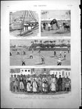 Old Nile Expedition Siout Boats Camel Cricket Heads Rebel Leaders 188 Victorian