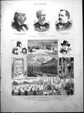Old British Association Canada Rocky Mountains American Election 1884 Victorian