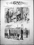 Old Release Claimant Working Carpentry Shop Convicts Portsmouth 1884 Victorian