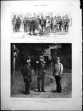 Old Meeting Emperors Skiernievice Poland M. De Giers Bismarck Kalnoky