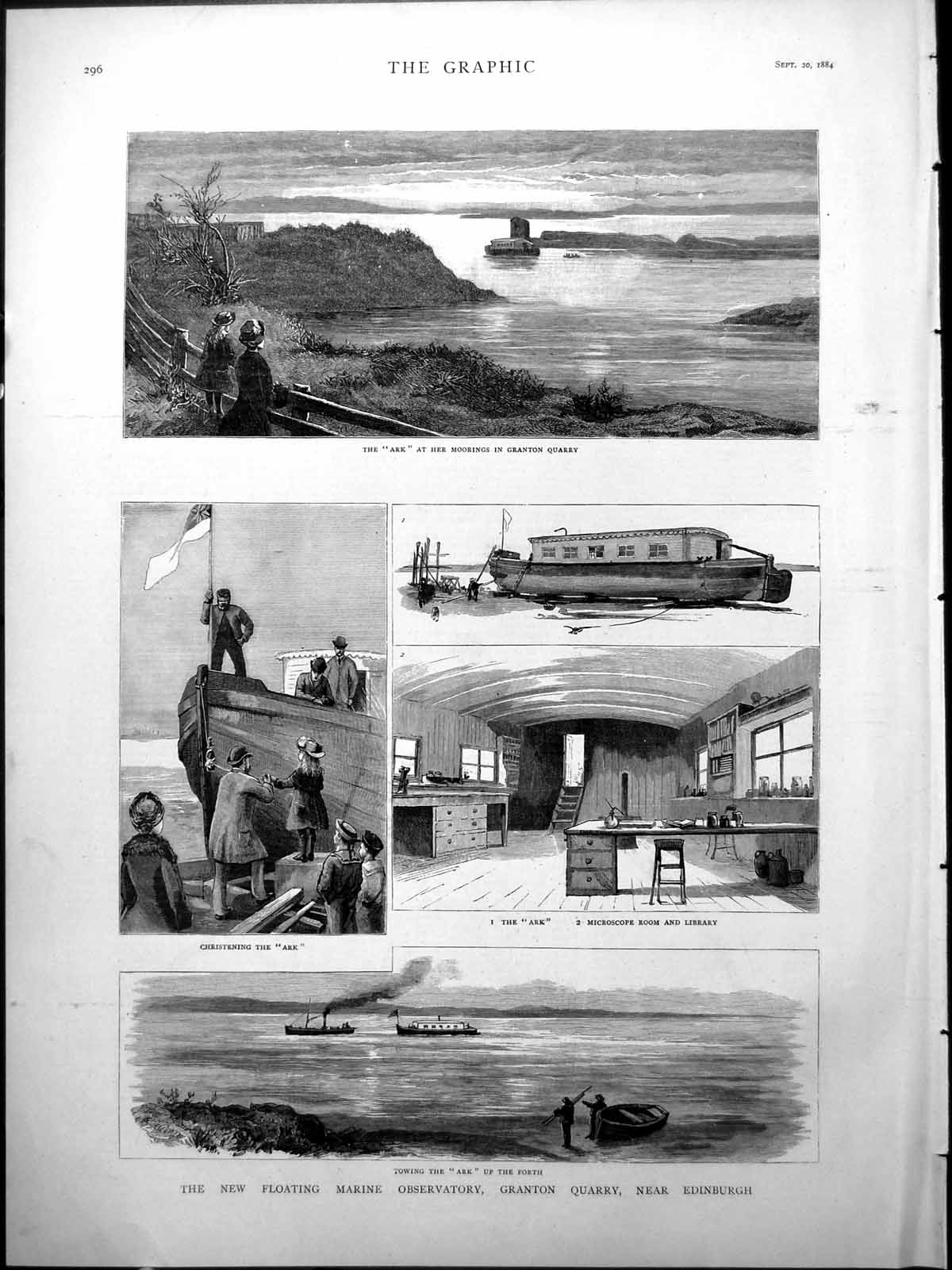 Old Ark Granton Quarry Christening Microscope Room Marine Observatory