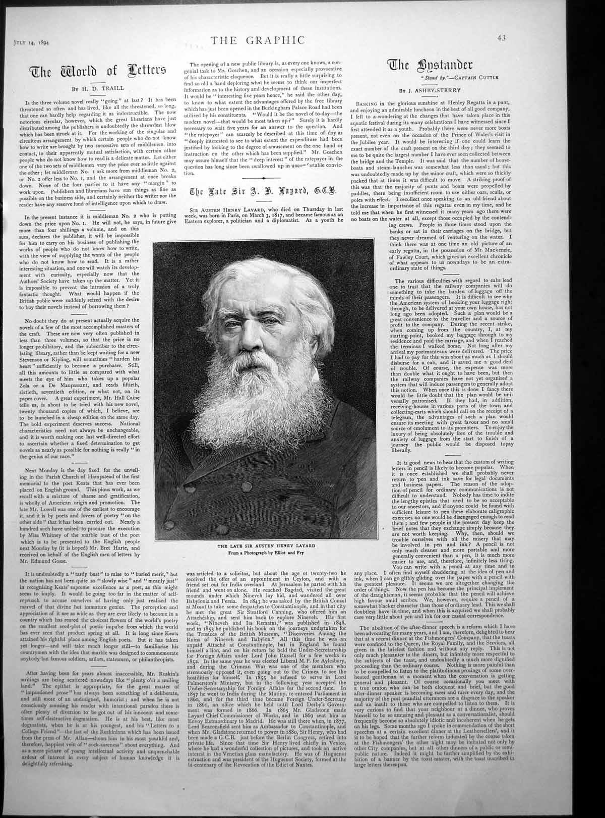 Antique Old Print Sir Austen Layard Game Pallone Prince Waldeck-Pyrmont 1894