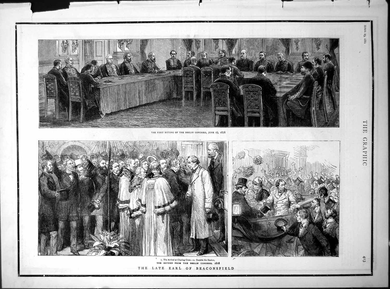 Old Earl Beaconsfield Berlin Congress Hughenden Church Carlton 1881Victorian