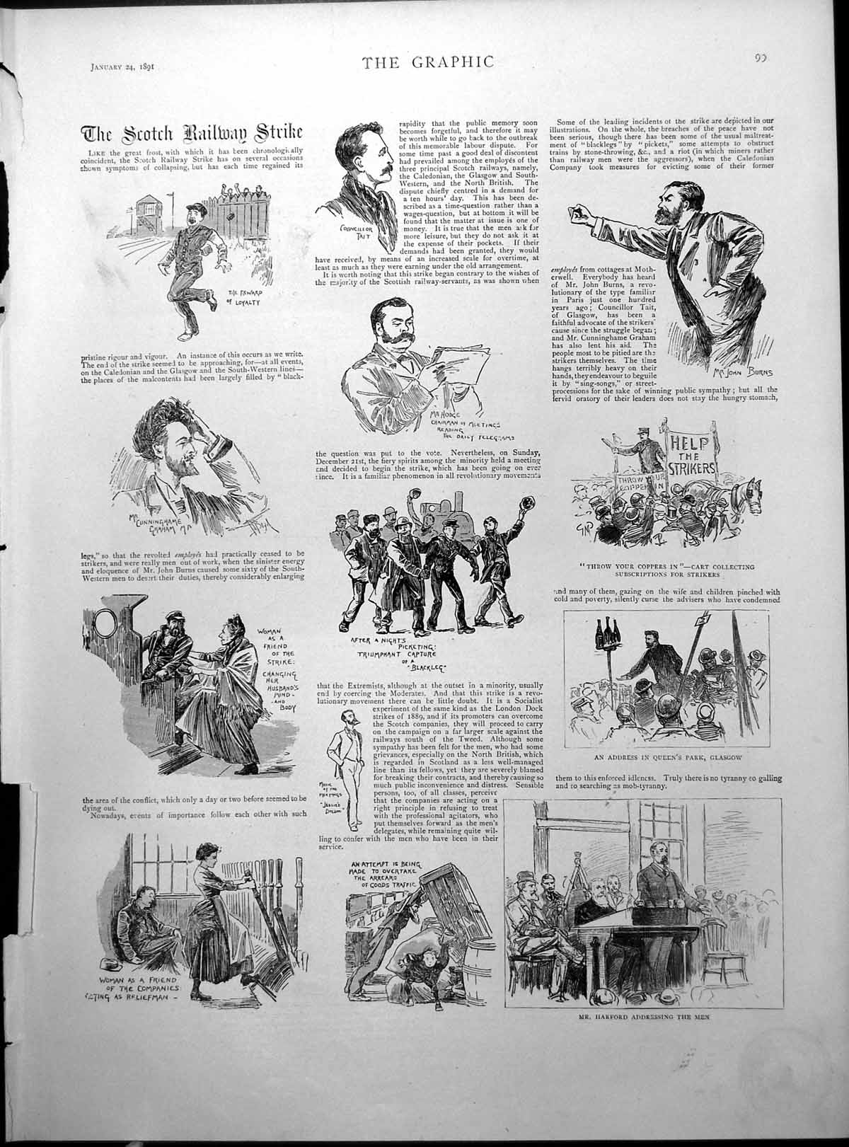 Old Scotch Railway Strike African Lakes Co Natives Central Africa 1891 19th