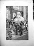 Old Print Working Decoration St Pauls Cathedral Earthquakes Sicily 1894 19th