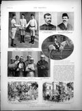 Old Print Slavery Prosecutions Cairo Col Schaefer Ali Pasha Cherif Palace 1894