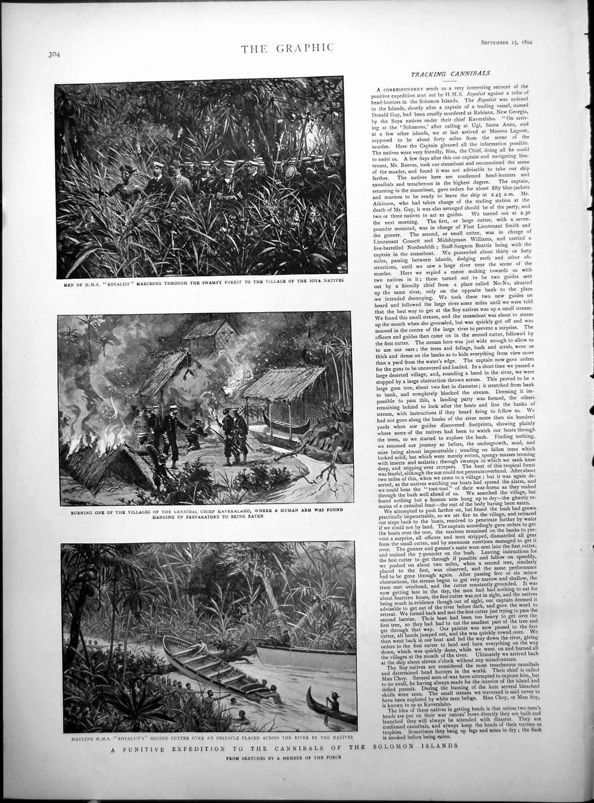 Old Expedition Cannibals Solomon Islands Rajah Lombok Alfred Jones 1894 19th