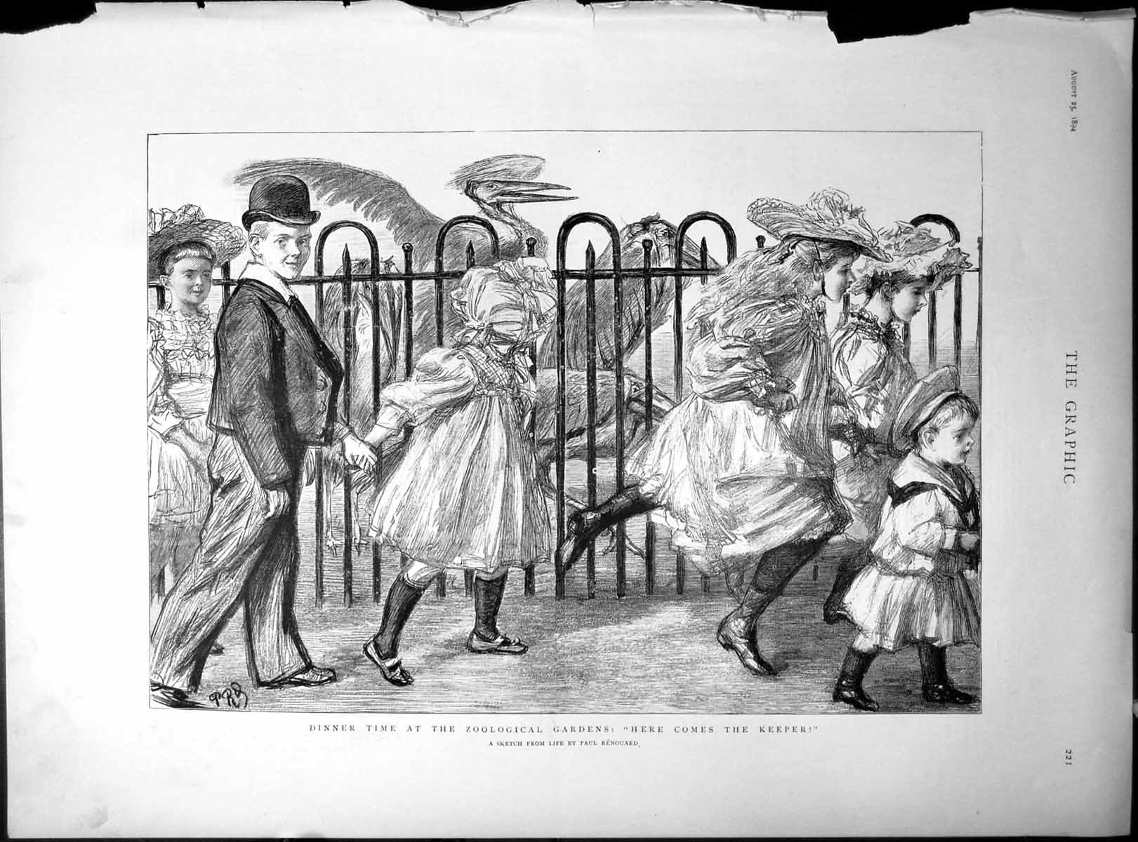 Old Dinner Time Zoo Paul Renouard De Mellos Flagship Aquidaban 1894Victorian