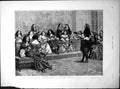 Antique Print Charles 11 Court Palace Hampton Court Plague Woodpecker 1890