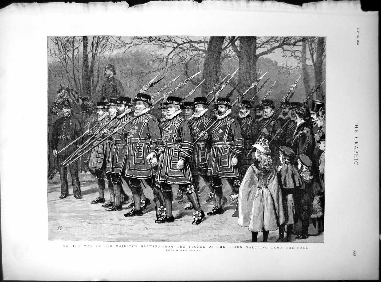 Old Yeomen Guard Marching Mall Riots Rome Anarchists Demonstrate1892Victorian
