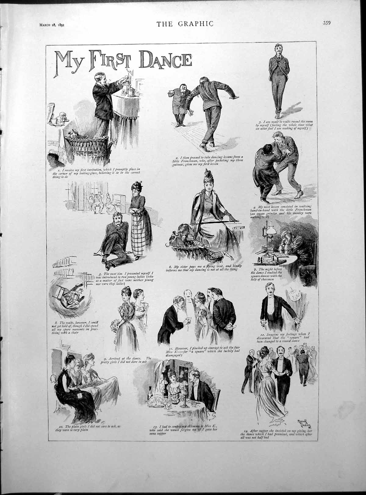 Old My First Dance Port Arthur Tasmania Model Prison Convent Church1891 19th