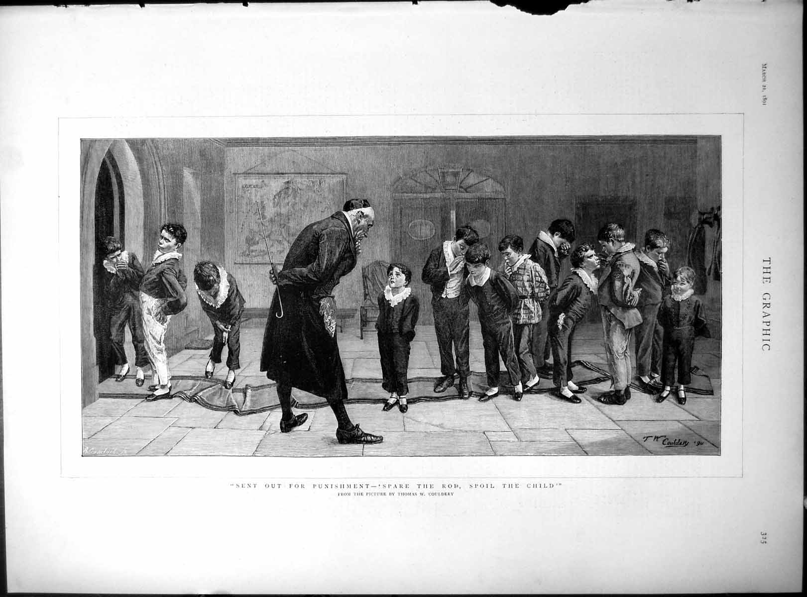 Old Print Spare Rod Spoil Child T Couldery O Pasha Turkish Fleet Ertogrul 1891