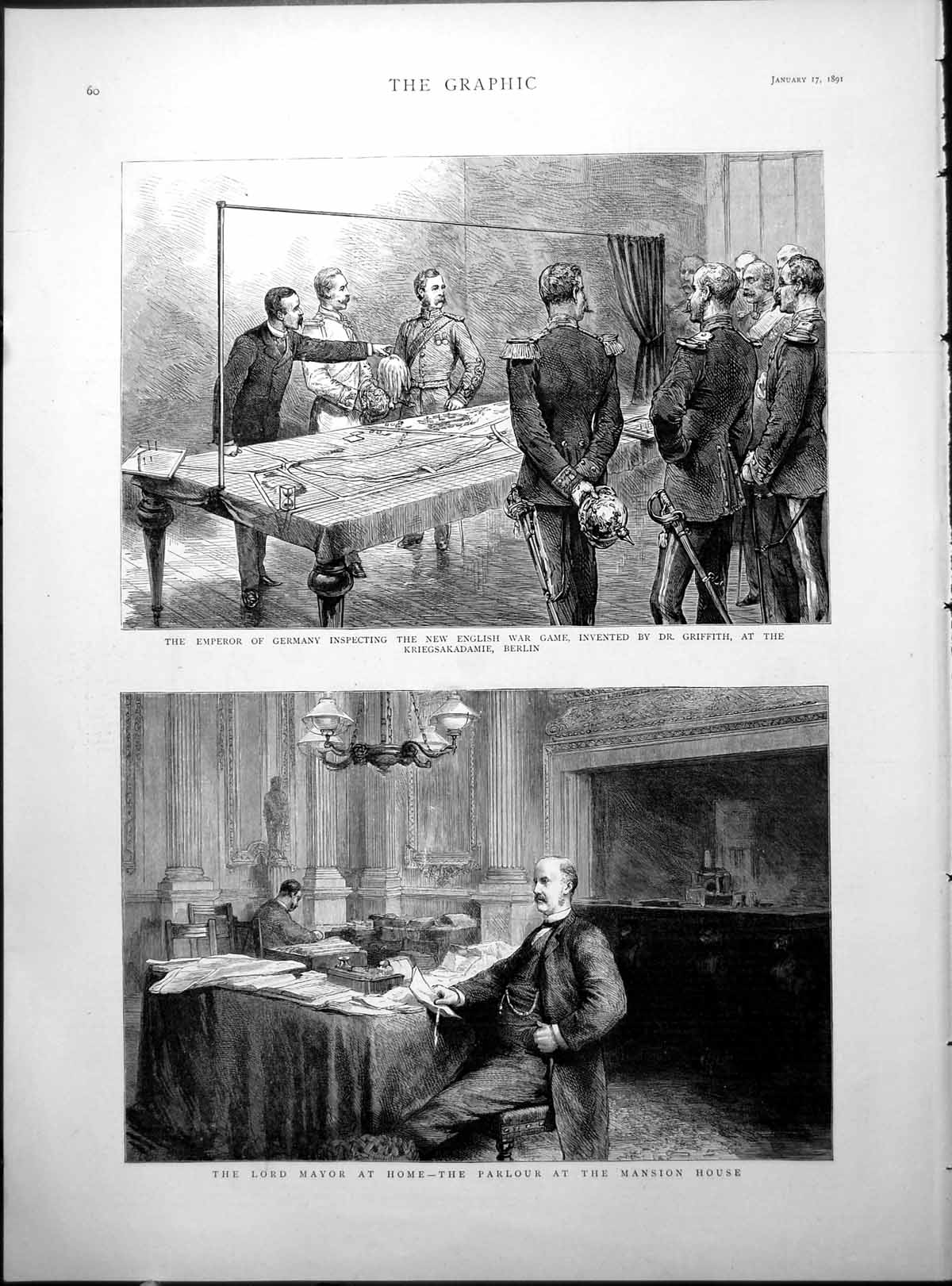 Old Emperor Germany Dr Griffith Lord Mayor London Duke Bedford 1891Victorian