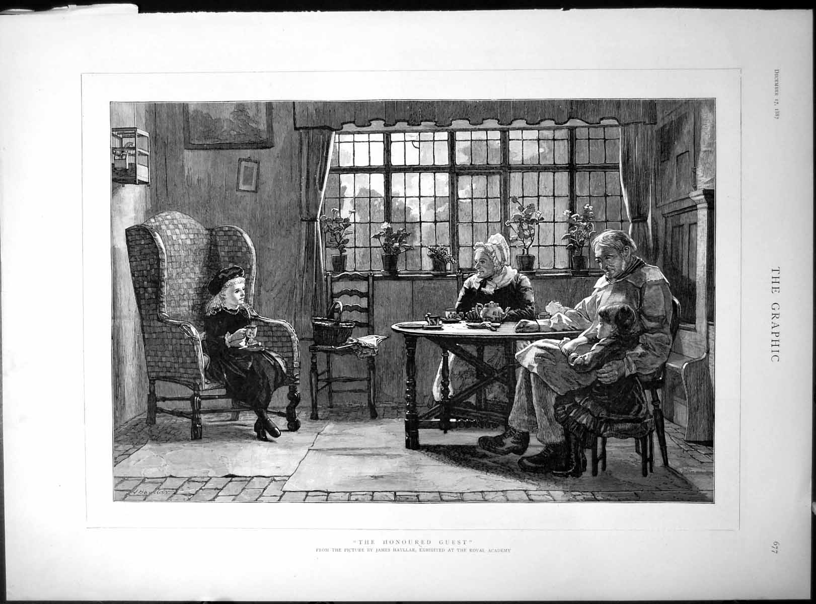 Old Honoured Guest James Hayllar Memento Her Majestys Jubilee Year 1887 19th