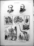 Print Indian Colonial Exhibition Conservative Mps H Matthews Cecil Raikes1886