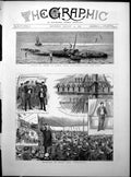 Antique Old Print Whale On Shore Edkou Prize Day On Board Hms Worcester 1886