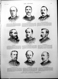 Old Print New House Commons Gully Lambert Mowbray Mayne Wright Heath 1886 19th