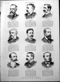 Old Print New House Commons Kynoch Low Kerans Maclure Spencer Gedge 1886 19th