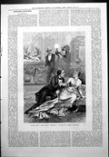 Old Scene Queens Shilling St James Theatre Man Lady Couch D Friston 1879 19th
