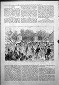 Old Bicycle Meet Hampton Court Return Lion Gates Penny Farthings 1878 Victorian