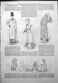 Antique Print Captious Critic Theodore Hooklings Playing Pranks Street 1878