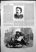 Old Print Joseph Maas Carl Rosa Opera Co Scene ActLouis X1 Lyceum 1878