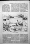 Old Holiday Rhine Coblenz Bacharach Mausethurm Rheinfels St Goar 1887 Victorian