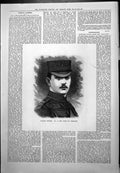 Antique Old Print Famous Horse Owner Duke Portland Member Jockey Club 1887 19th