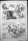 Old Statue Marquis Abergavenny Constitutional Club Jumping Olympia1887 19th
